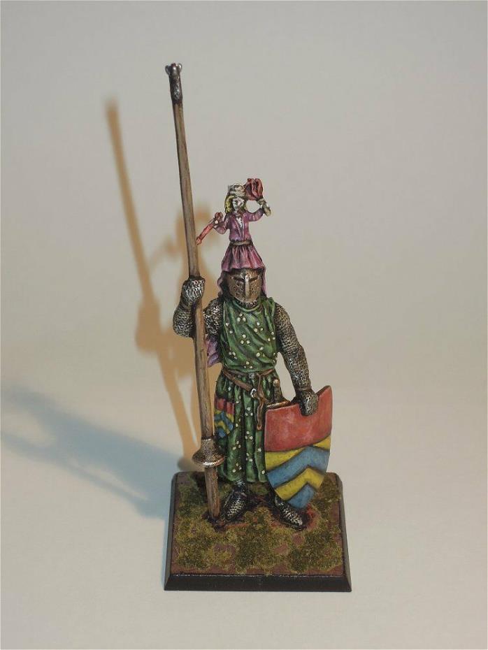 54mm Medieval Armored Knight - Nicely Painted
