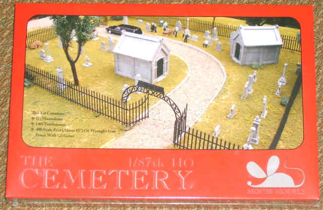 THE CEMETERY 1/87 HO OO kit by Mouse Models - FUNERAL - Halloween - MONSTER