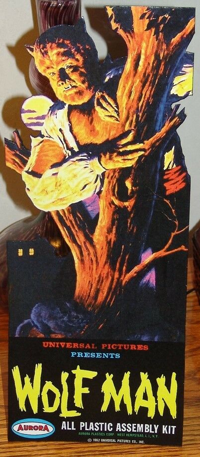 The Wolfman 1962 AURORA die-cut counter standee reproduction (NICE)