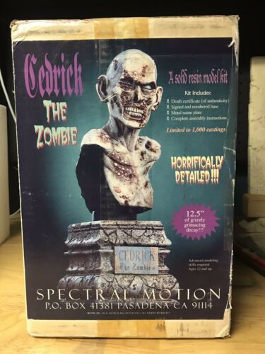 100% Original Spectral Motion Cedrick The Zombie Resin Bust Model Kit #65 L@@K!