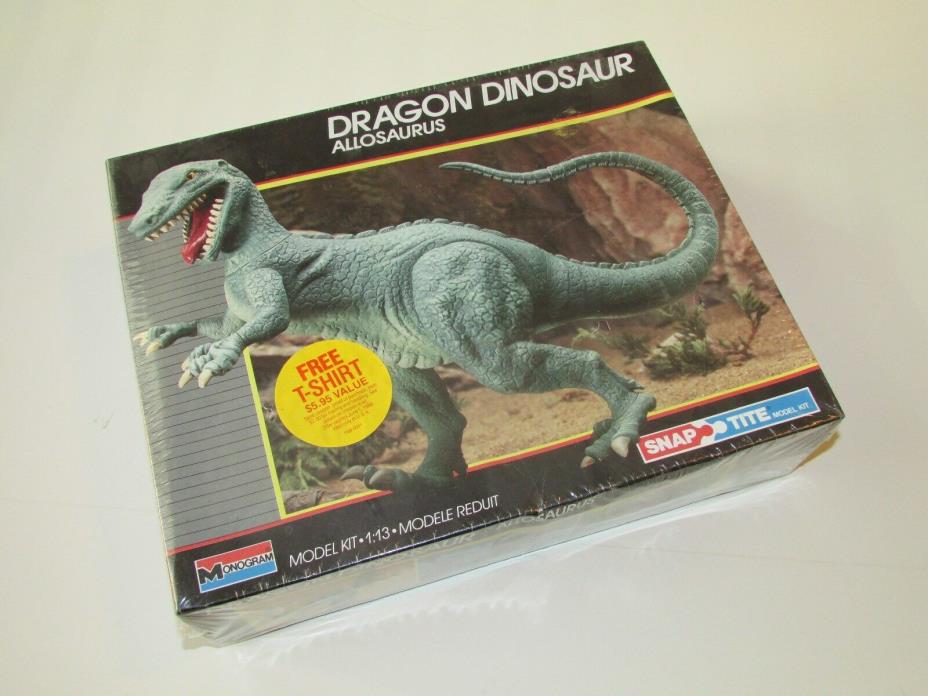 1987 MONOGRAM DRAGON DINOSAUR ALLOSAURUS MODEL KIT FACTORY SEALED! AURORA