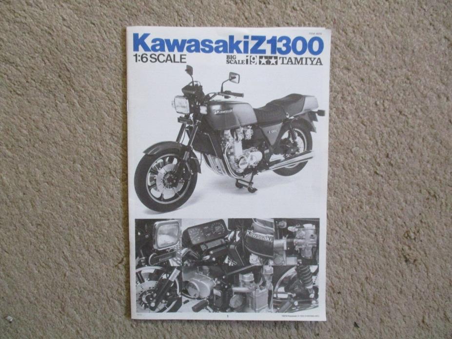 Tamiya 1/6 Scale Motorcycle Model Kit Kawasaki Z1300 ASSEMBLY MANUAL ONLY