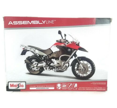 Maisto Assembly Line BMW R 1200 GS Motorcycle Die Cast Metal Model Kit NIB