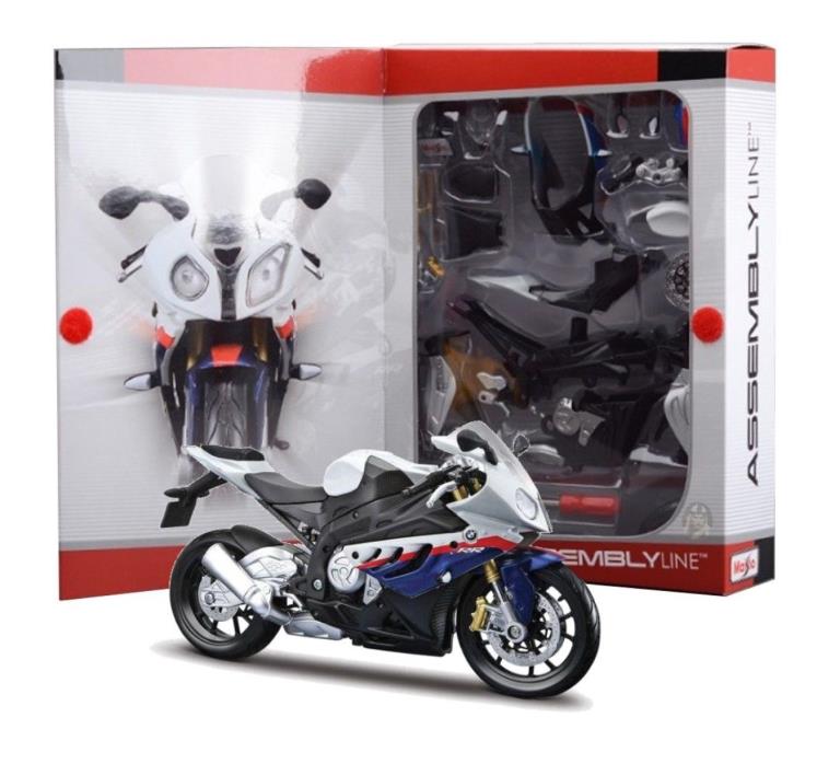 Maisto Assembly Line BMW S1000RR Motorcycle 1:12 Scale Model Kit New in Box