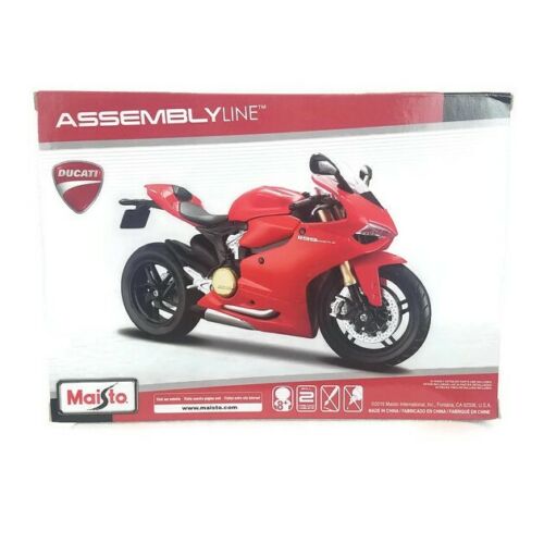 Maisto Assembly Line Ducati 1199 Panigale Motorcycle Diecast Metal Model Kit NIB