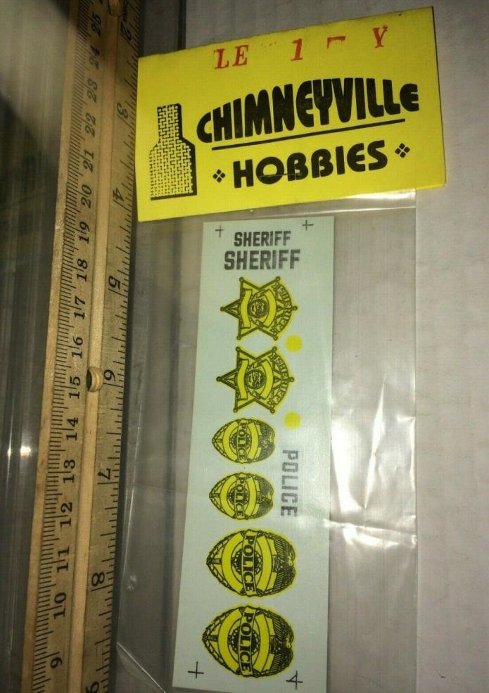 chimneyville Hobbies police decals for Sheriff& police department Free Shipping