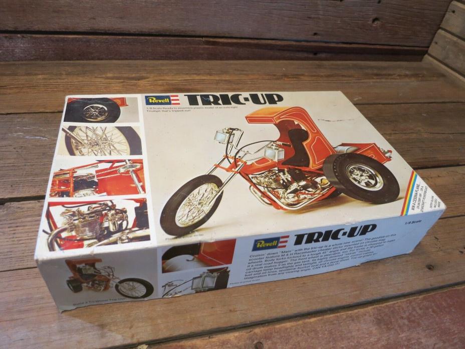 Vintage PARTIAL 1969 Revell Tric-Up Trike Motorcycle 1/8 Model Kit - PARTS!