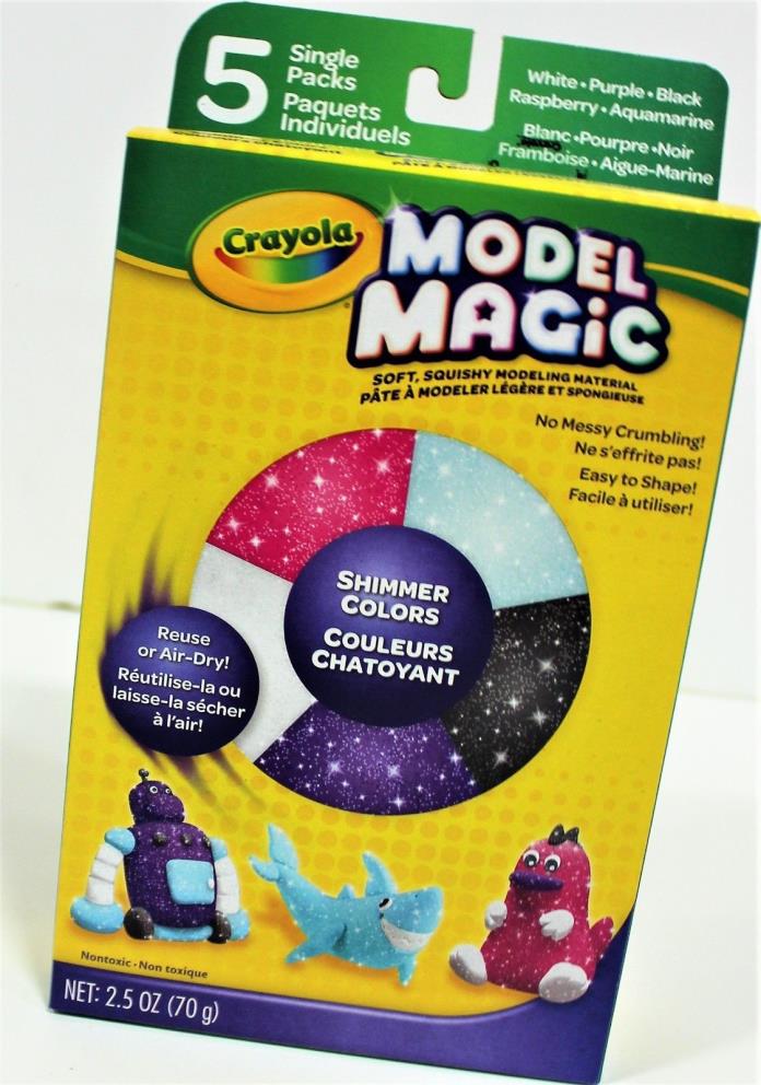 Crayola Model Magic Squishy Soft Modeling Material-SHIMMER COLORS