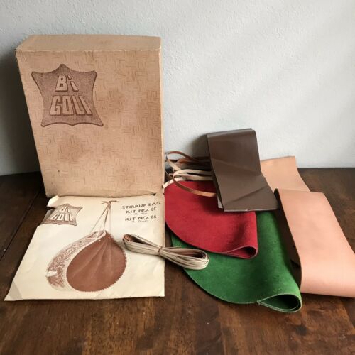 Bi Goli Stirrup Bag Kit No 65 No 66 Vintage Leather Working