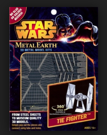 Metal Earth Star Wars Laser Cut 3D Model Kit TIE FIGHTER