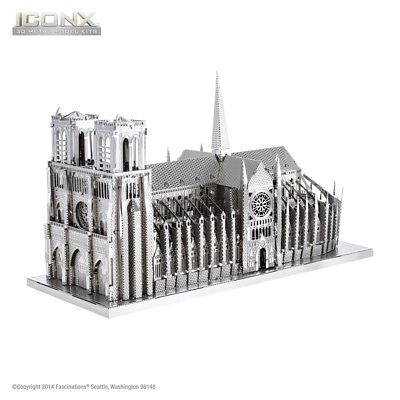 Fascinations Metal Earth IconX Metal Model Kit - Notre Dame Cathedral (ICX003)
