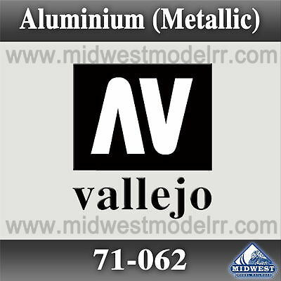 Vallejo Model Air 71-062 Aluminum Metallic 17 ml Bottle