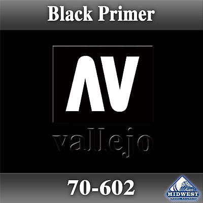 Vallejo 70-602 Black Primer 17ml Bottle
