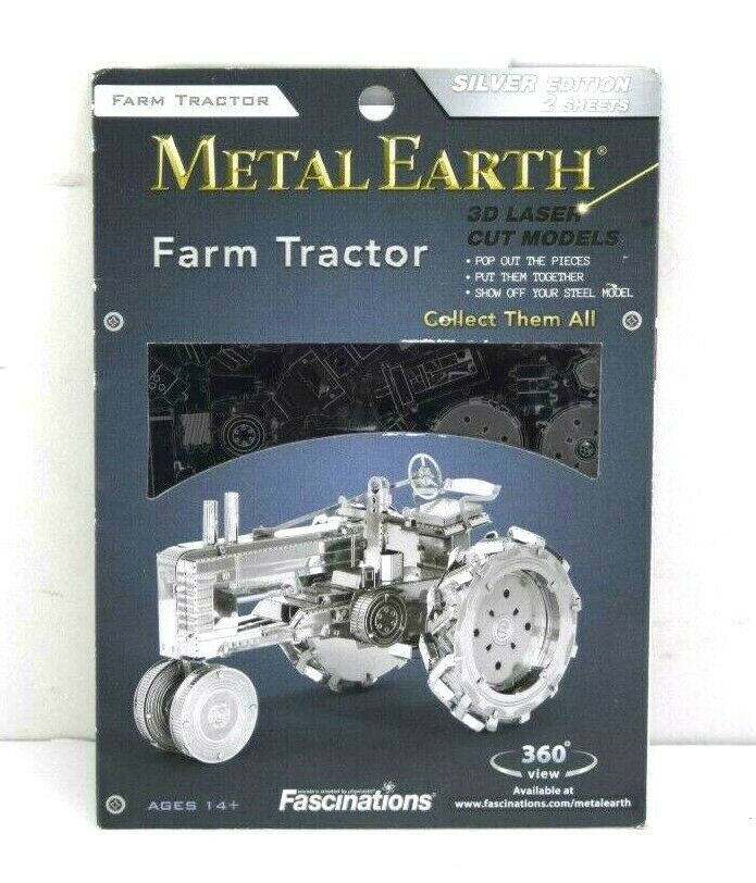 Fascinations Metal Earth Farm Tractor Laser Cut 3D Metal Model Kit