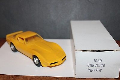 VERY NICE 1980 YELLOW CHEVROLET CORVETTE   PROMO CAR in BOX