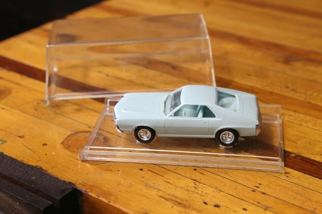1969 AMC AMX Dealer Promo Car Baby Blue Plastic Model Car 4