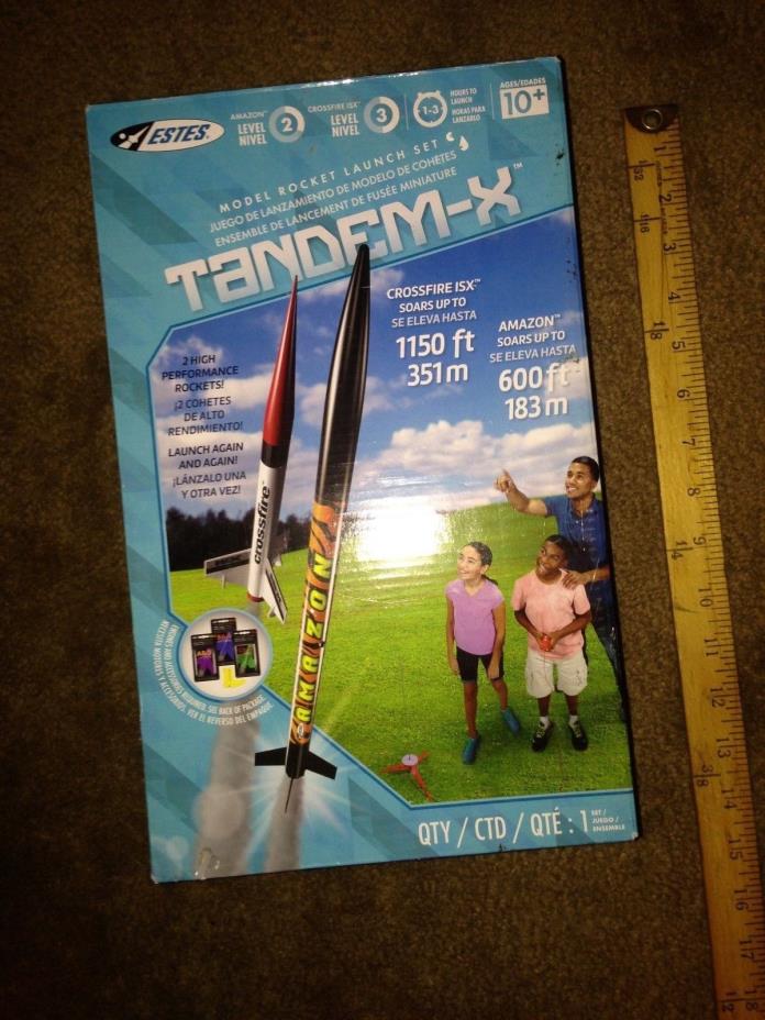 Rocket Launch Set Estes Tandem-X Flying Model Aerodynamic Launcher. Level 2.1469