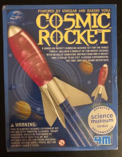 Cosmic Rocket Hands On Rocket Launching Science Kit New Sealed