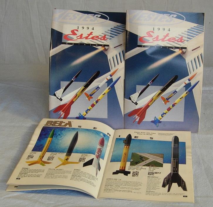 Vintage 1994 Estes Model Rocket Catalog PN 2919/941P