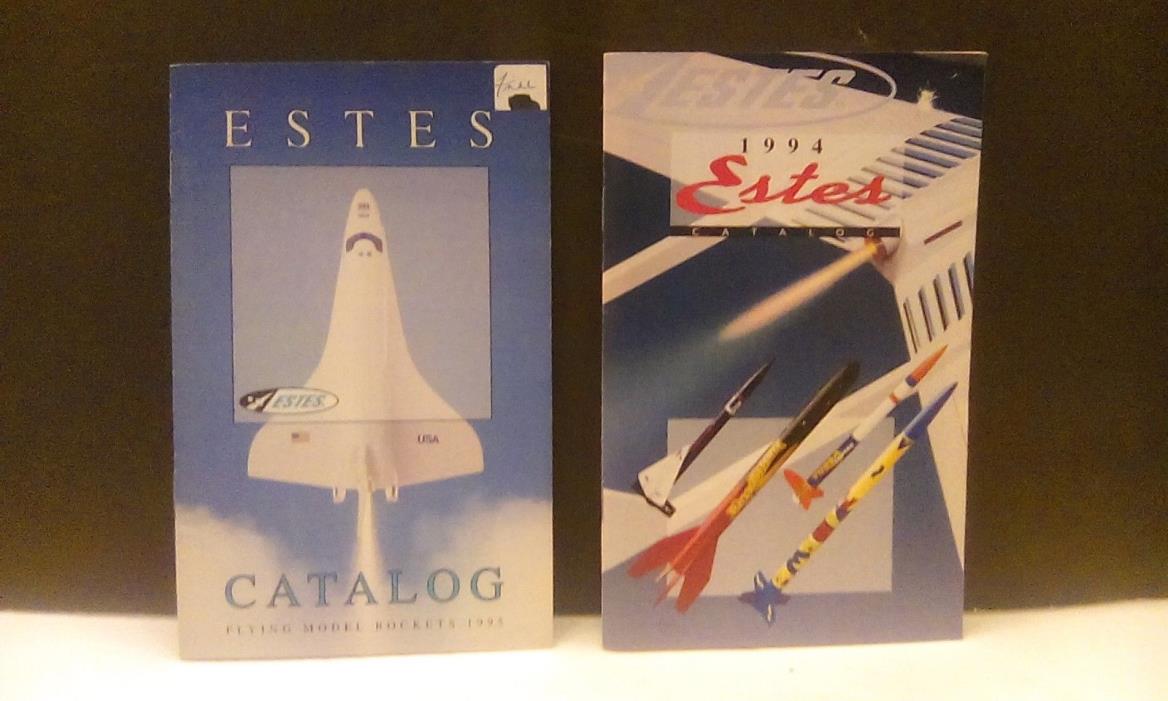 Lot of (2) Estes Model Rocketry Catalogs 1994 No. 941P & 1995 PN 2922
