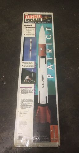 Vintage 1995 North Coast Rocketry Estes ‘Patriot’ High Impulse Rocket NCR #3512