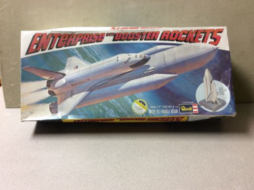 Revell Enterprise With Booster Rockets 1/144 Scale 17” Tall