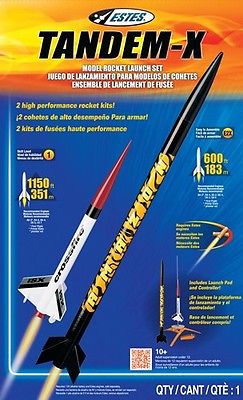 Estes Flying Model Rocket Starter Kit Tandem X 1469