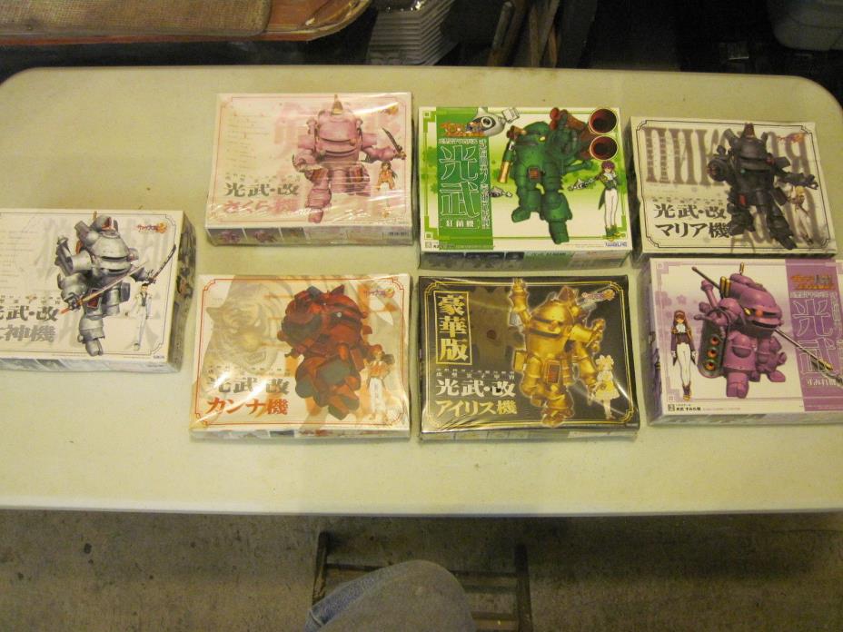 Sakura Wars Kobu Kits 7 Complete Set First Season Editions