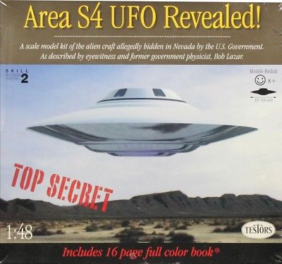 Testors 1:48 Area S4 UFO Revealed Plastic Model Kit #576U1