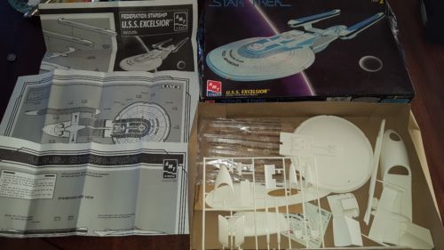 Star Trek U.S.S. Excelsior AMT Ertl Model Kit 1994 Complete FREE US SHIPPING