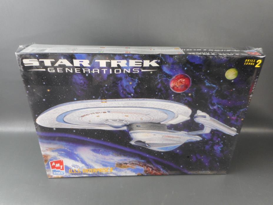 New AMT ERTL Star Trek Generations USS Enterprise B 1/1000 Model Kit 8762 Sealed