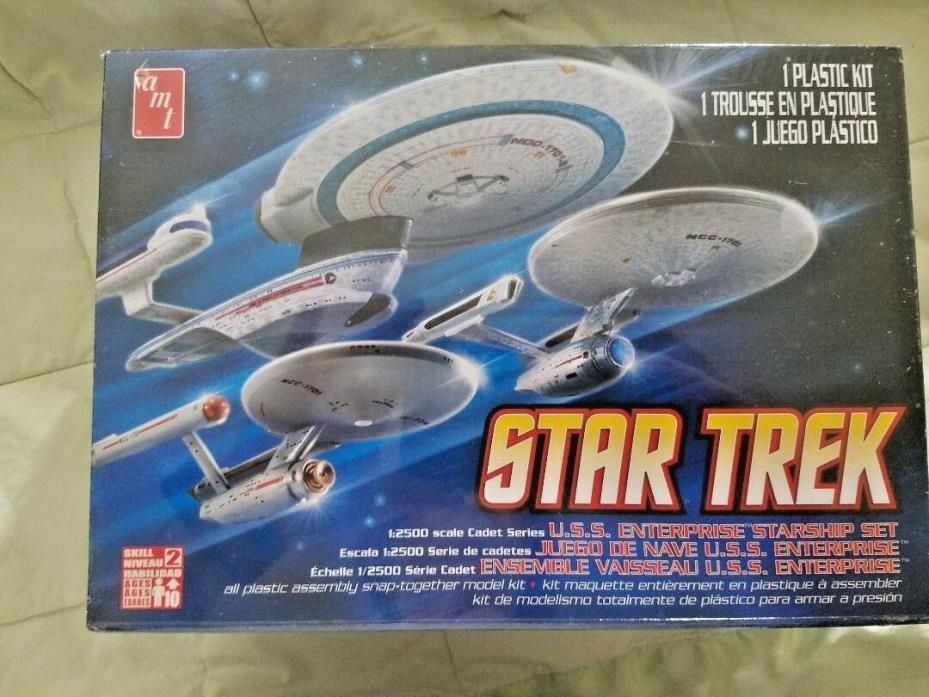 AMT STAR TREK USS ENTERPRISE SET 1/2500 MODEL KIT NEW