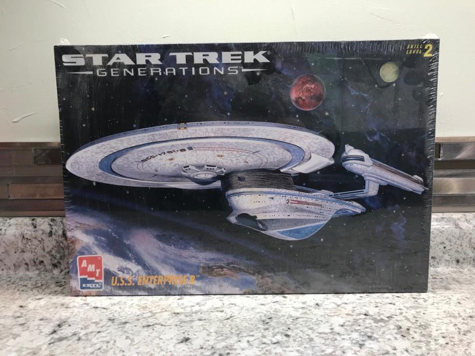 New AMT ERTL Star Trek Generations USS Enterprise B 1/1000 Model Kit Sealed