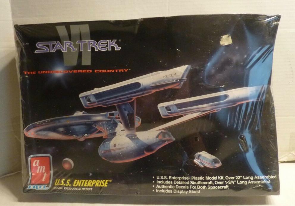1991 AMT sealed Star Trek VI USS Enterprise Model Kit #8617