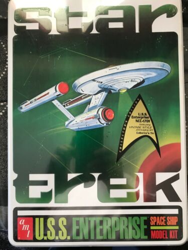AMT 1/650 scale Star Trek USS Enterprise Collector’s Tin sealed