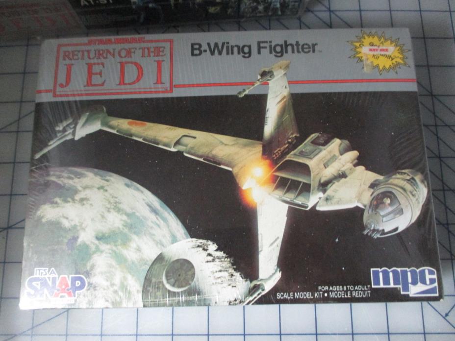 Star Wars Return of the Jedi B-Wing Fighter (MPC Model Kit,Mint Unopened,1983)