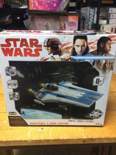Star Wars The Last Jedi Resistance A-Wing Fighter Model Revell Snap Tite NIP