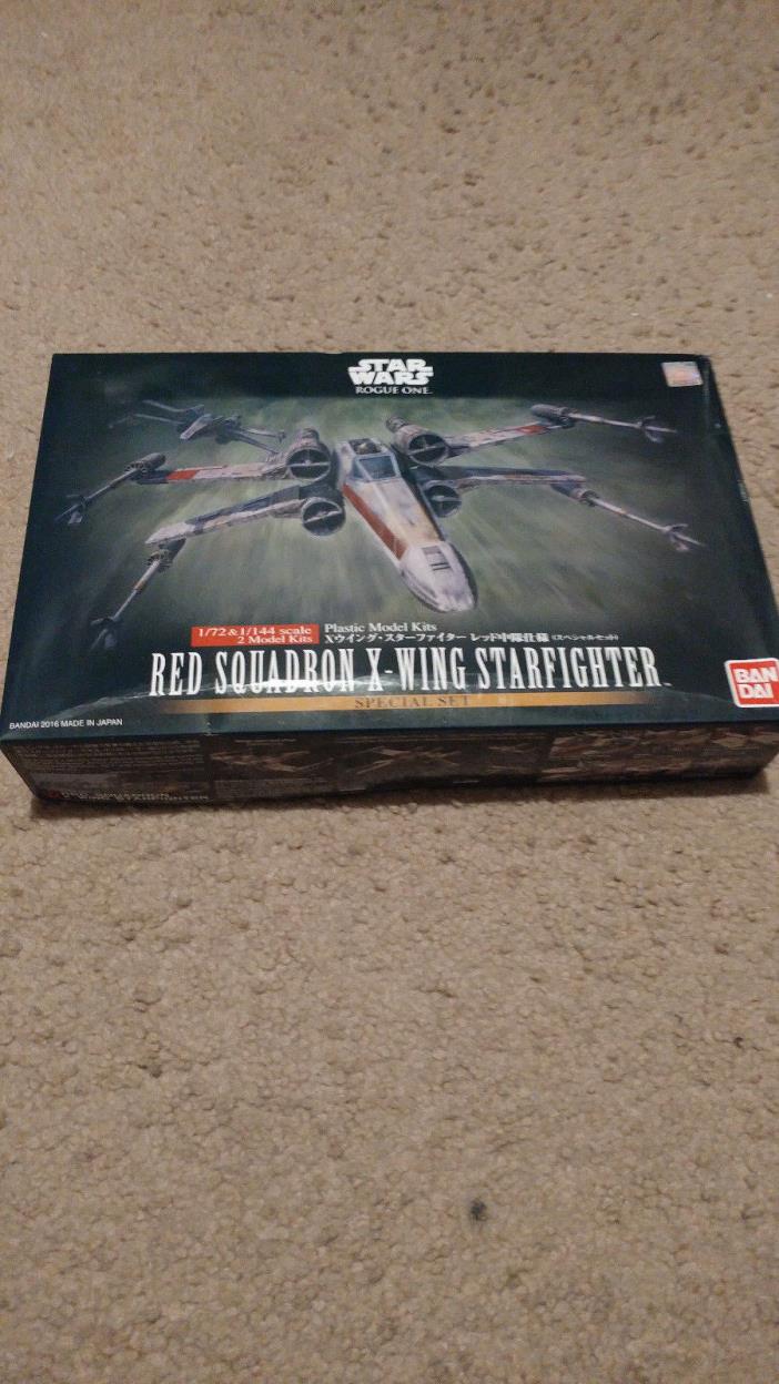 New Bandai STAR WARS 1/72 1/144 RED SQUADRON X-WING STARFIGHTER SPECIAL 2 KITS