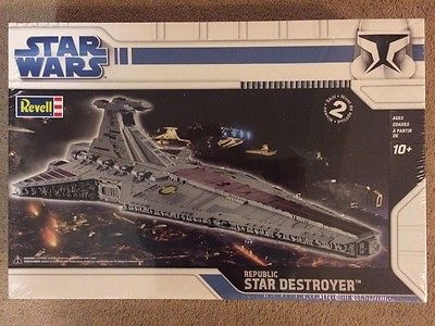 REVELL STAR WARS REPUBLIC STAR DESTROYER PLASTIC MODEL KIT ITEM # 85-6445 F/S