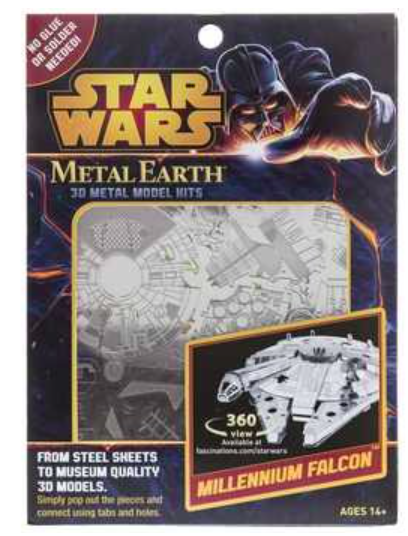 Metal Earth 3D Metal Model Kit - Millennium Falcon (MMS251) USA NEW Star Wars