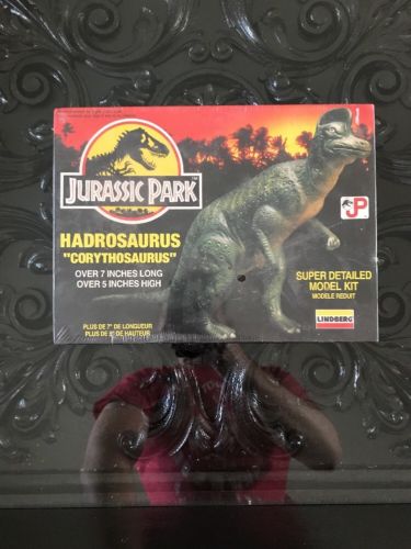 Jurassic Park Hadrosaurus Lindberg Model Kit Super Detailed Corythosaurus Sealed