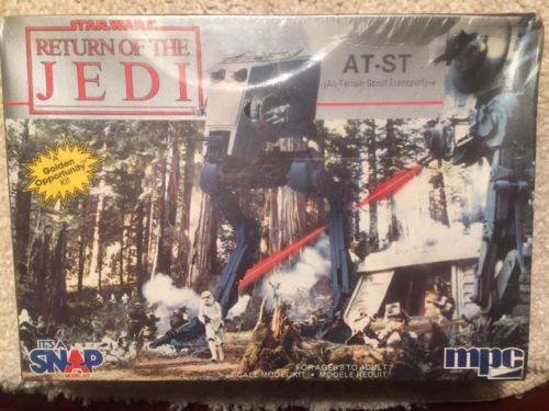 STAR WARS MODEL KIT IMPERIAL ALL TERRAIN SCOUT TRANSPORT AT-ST MPC 1984 SEALED