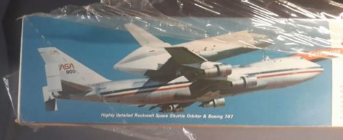 VINTAGE REVELL SPACE SHUTTLE ENTERPRISE and BOEING 747 in 1/144 scale