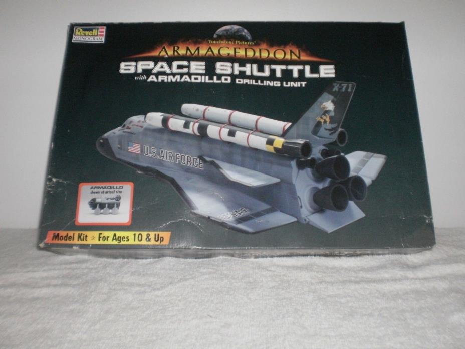 1998 Revell Armageddon Space Shuttle & Armadillo Drilling Unit Model Kit - NIWB