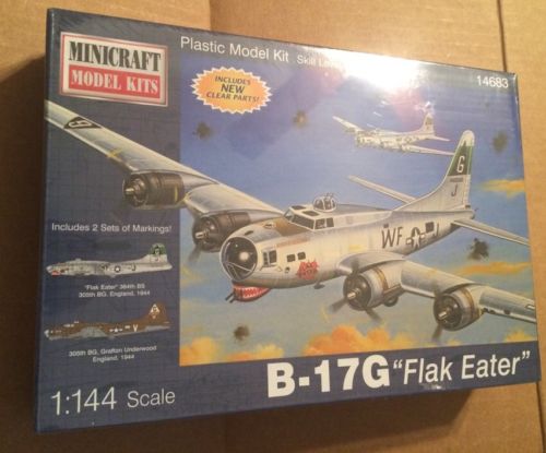 Minicraft Model Kits B-17G Flak Eater 1/144 Scale