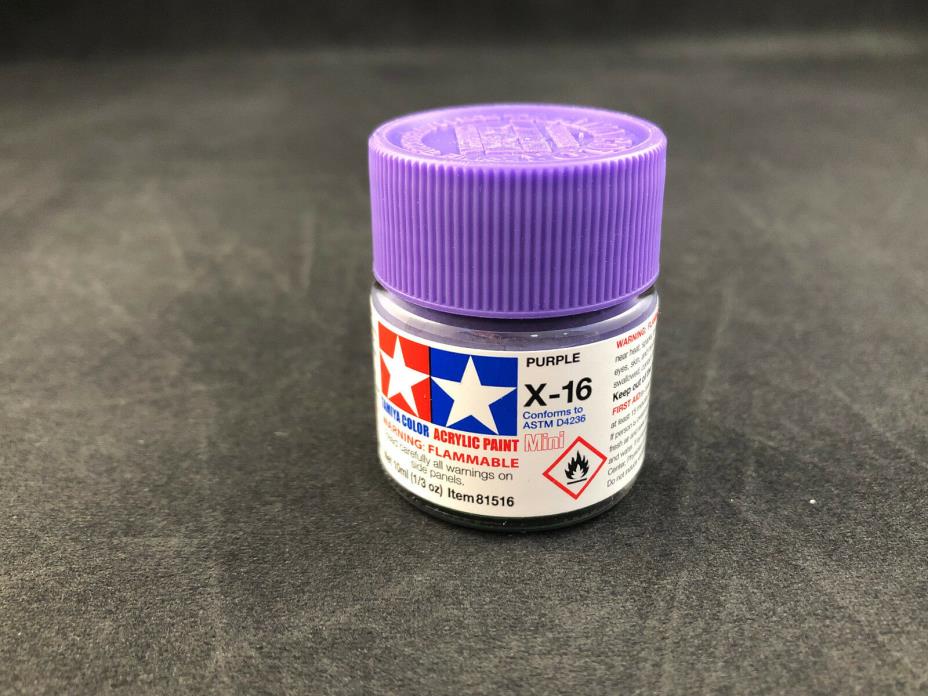 Tamiya Color X-16 Purple Acrylic Paint 10ml 81516 New Ships Free