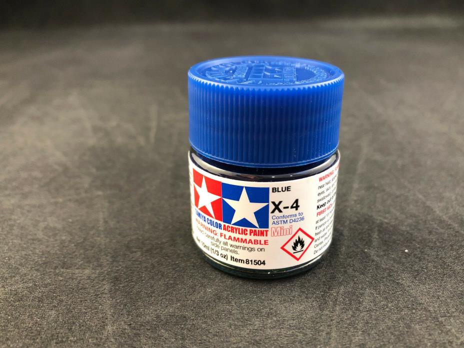 Tamiya Color X-4 Blue Acrylic Paint 10ml 81504 New Ships Free