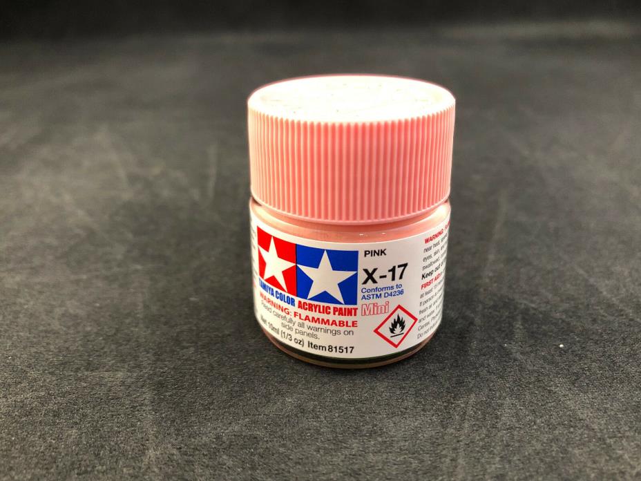 Tamiya Color X-17 Pink Acrylic Paint 10ml 81517 New Ships Free