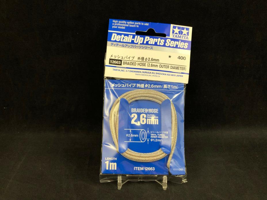 Tamiya Braided Hose (2.6mm Outer Diameter) 12663  Length 1m   New Ships Free