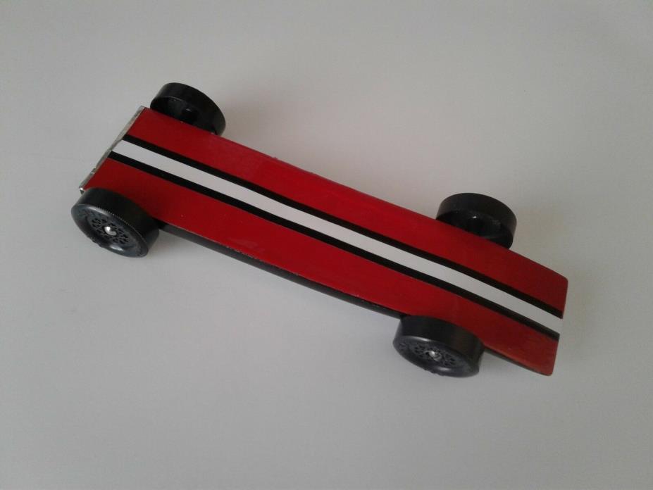 Super Fast Pinewood derby Car Ready to Race With 1.6 grams Wheels